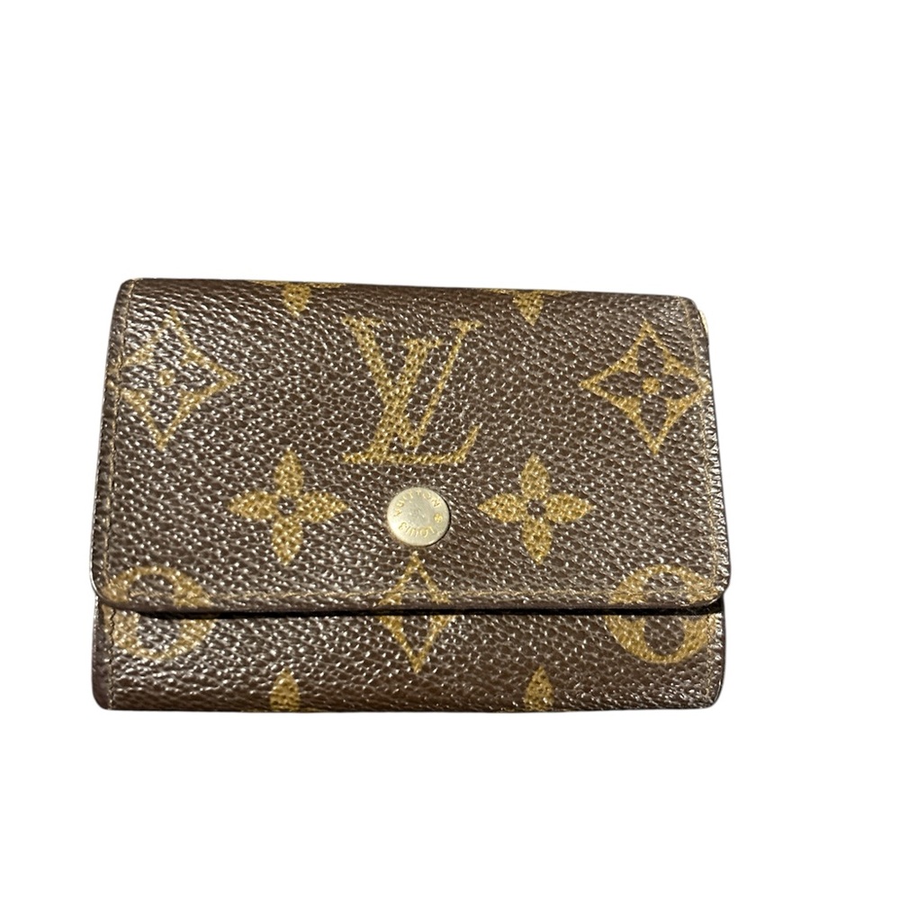Louis Vuitton Brown Monogram card coin Wallet with callouts - Picture 1 of 10